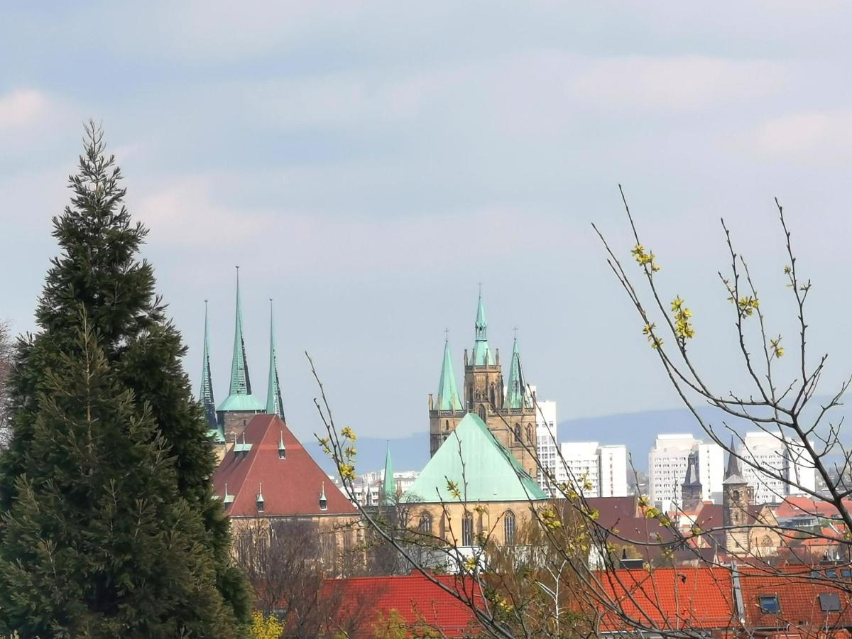 Bohnapartments Ega Stadtblick - Garten - Wlan - Naehe Theater Ega Und Messe 埃尔福特 外观 照片